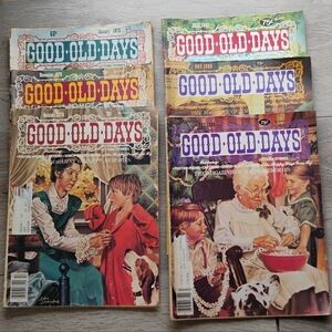 1970-80's Good Ole Days Magazines Books Set Of 6 Good-fair